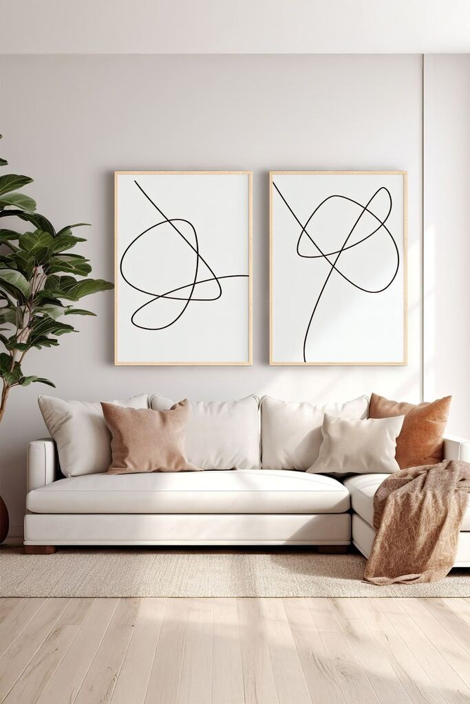 Wallity врамена слика Ersy2Limodel6, 33x48 см, 2 дела