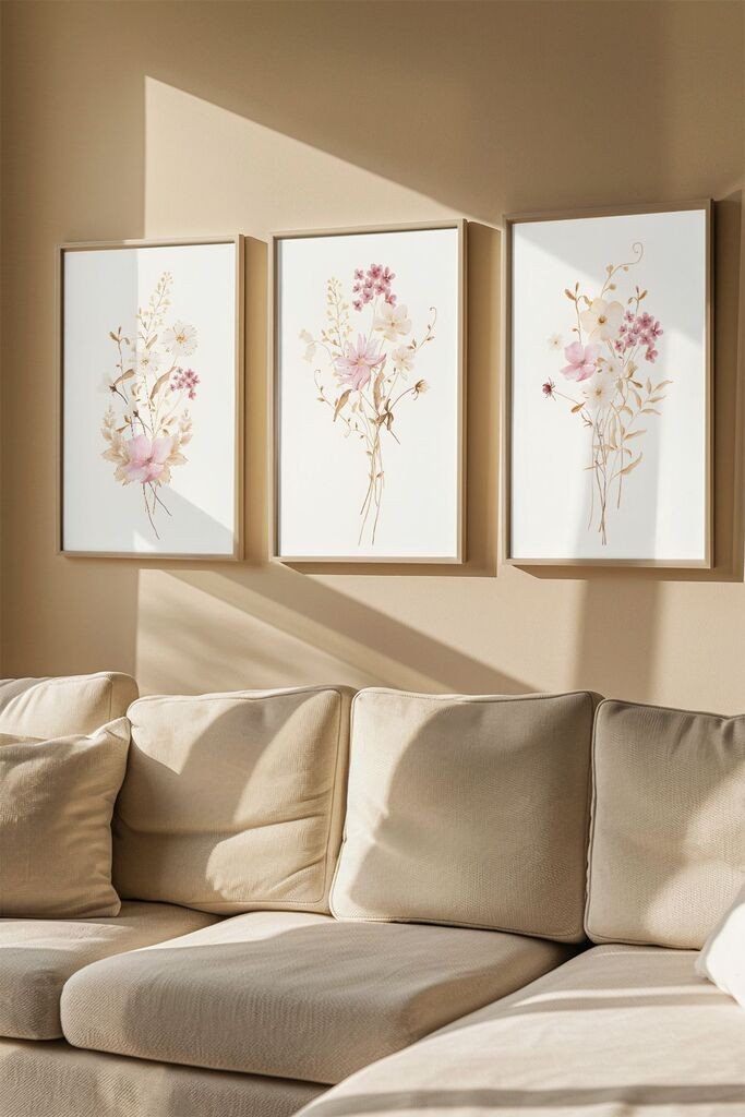 Слика во рамка Wallity Artvmodel19, 33x48 см, 3 дела