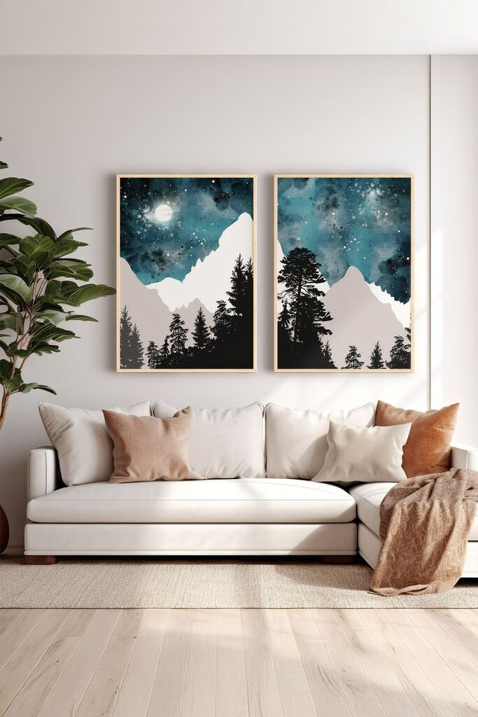 Wallity врамена слика Ersy2Limodel18, 33x48 см, 2 дела