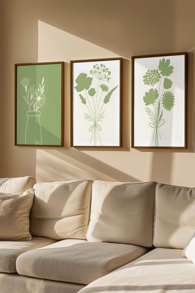 Слика во рамка Wallity Artvmodel29, 33x48 см, 3 дела