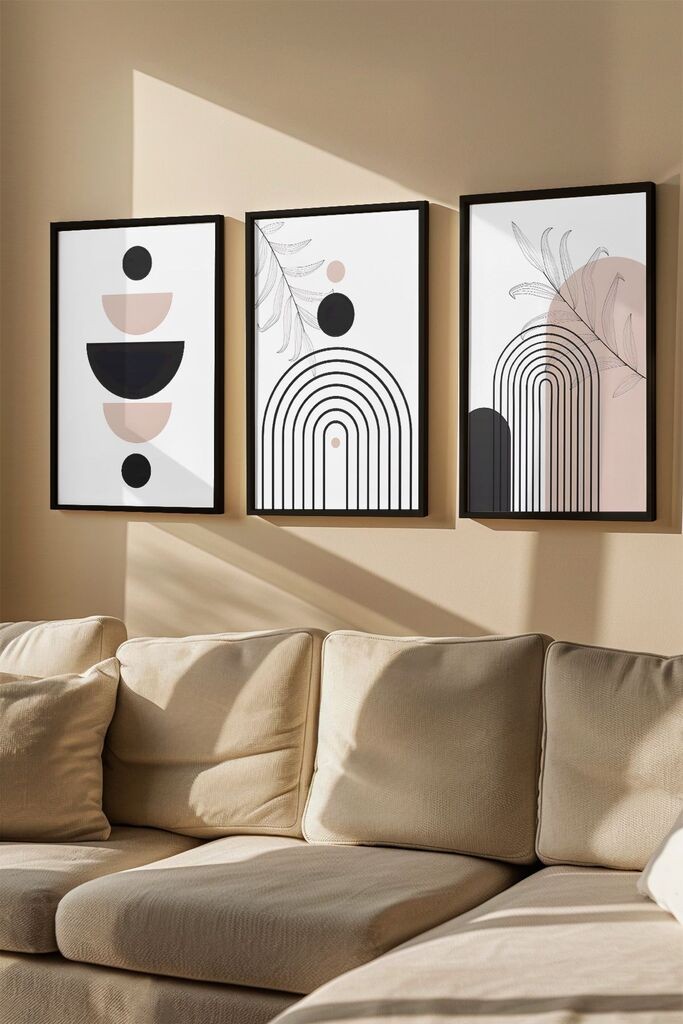 Слика во рамка Wallity Artvmodel12, 33x48 см, 3 дела