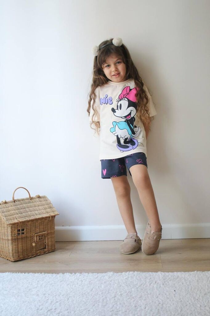 Комплет маица и кратки панталончиња Мини Маус