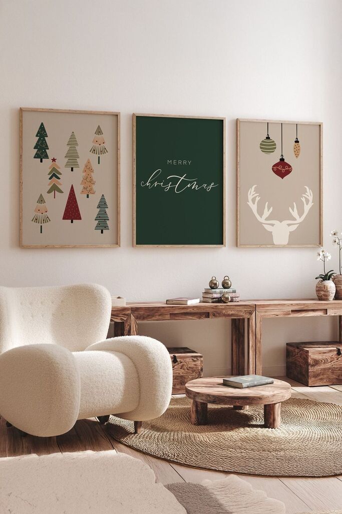 Врамена слика Wallity Nwyearmdl7, 33x48 см, 3 дела