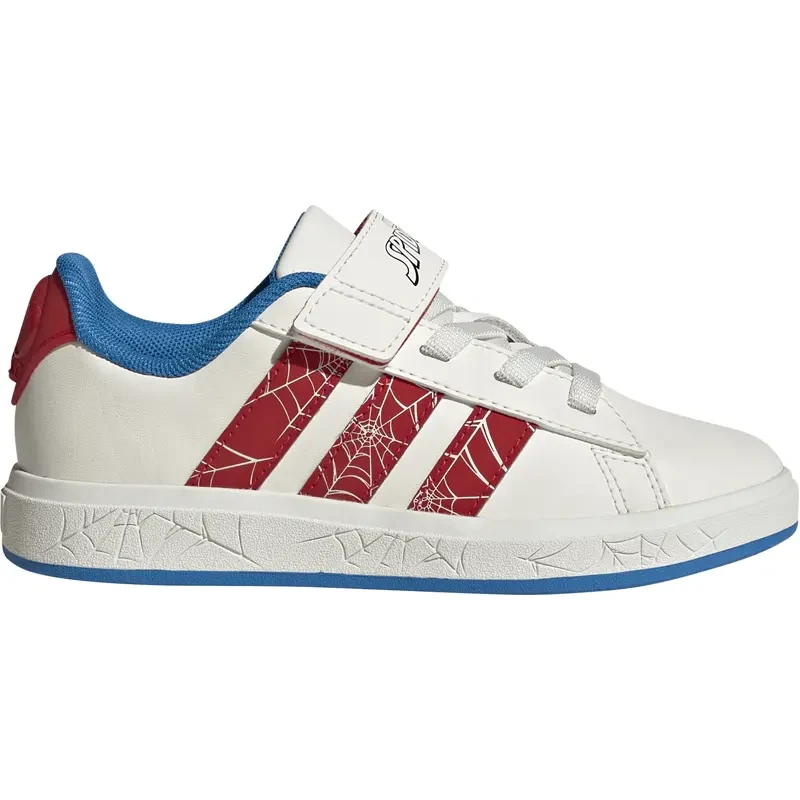 Adidas Boys Grand Court Spider-Man El K патики, бело-црвени