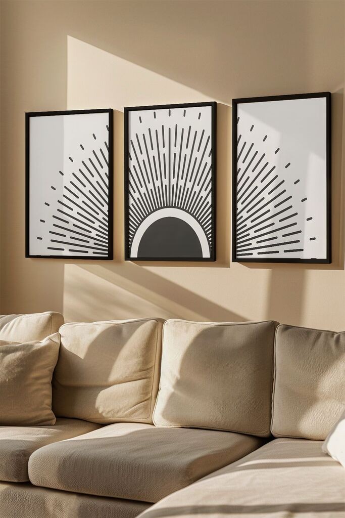 Слика во рамка Wallity Artvmodel39, 33x48 см, 3 дела