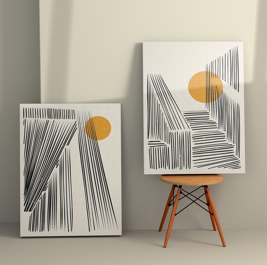 Слика Wallity 2KNV4258, 50x70 см, 2 дела