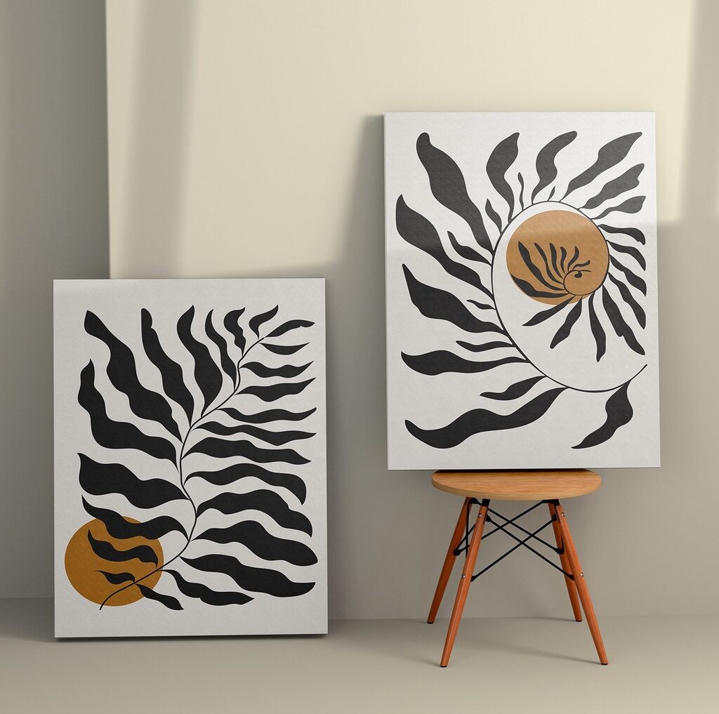 Слика Wallity 2KNV4369, 50x70 см, 2 дела