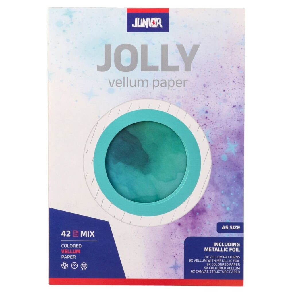 Декоративен блок хартија за деца во боја А5, шарени