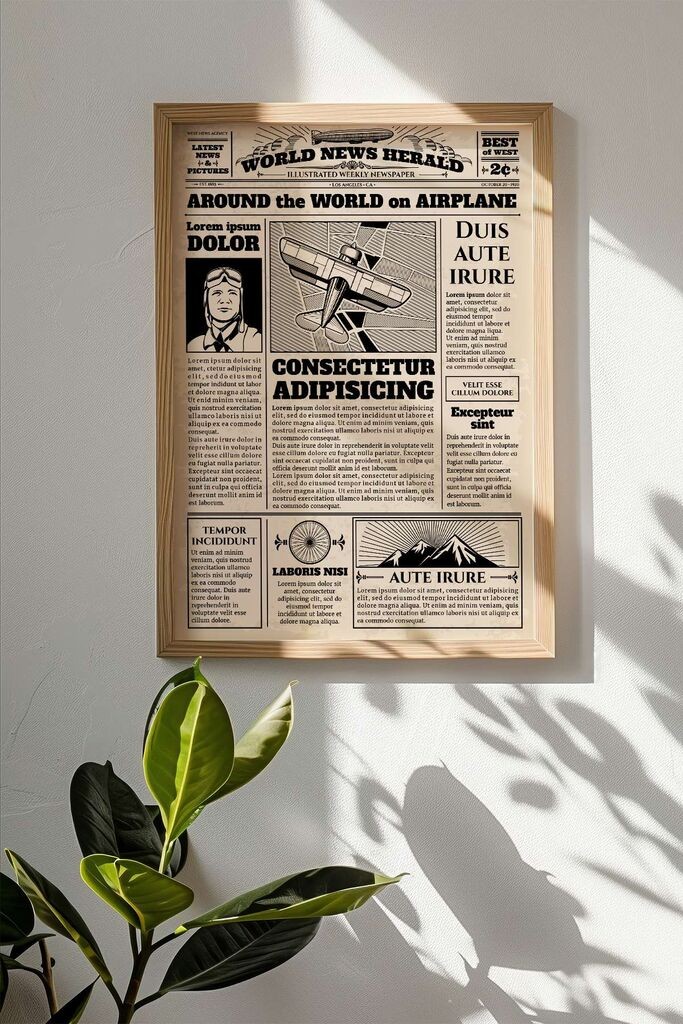 Слика во рамка Wallity NWSPPRMDL1, 33x48 см