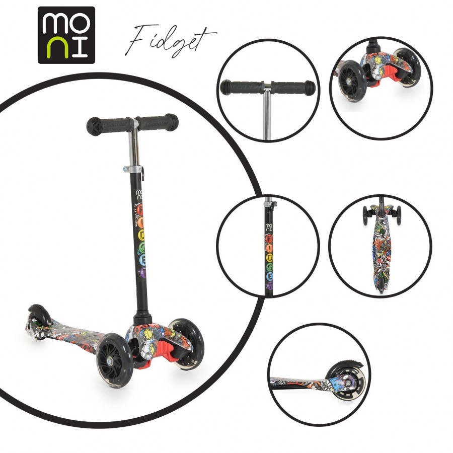 MONI Тротинет fidget black