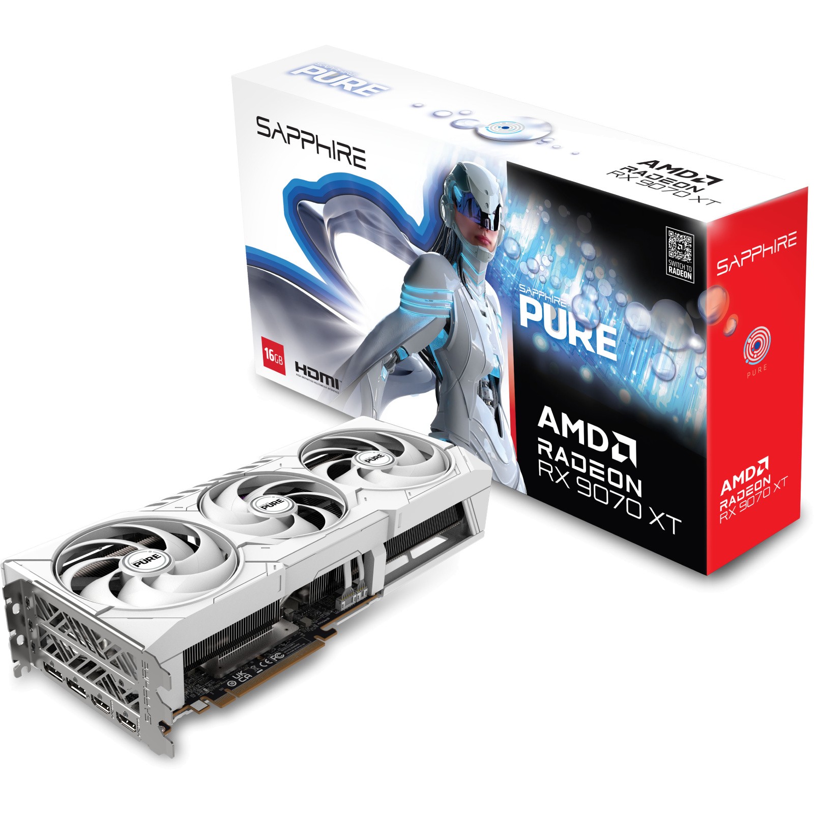 Графичка картичка SAPPHIRE RX 9070 PURE GAMING OC 16GB DUAL HDMI/DUAL DP/11349-02-20G