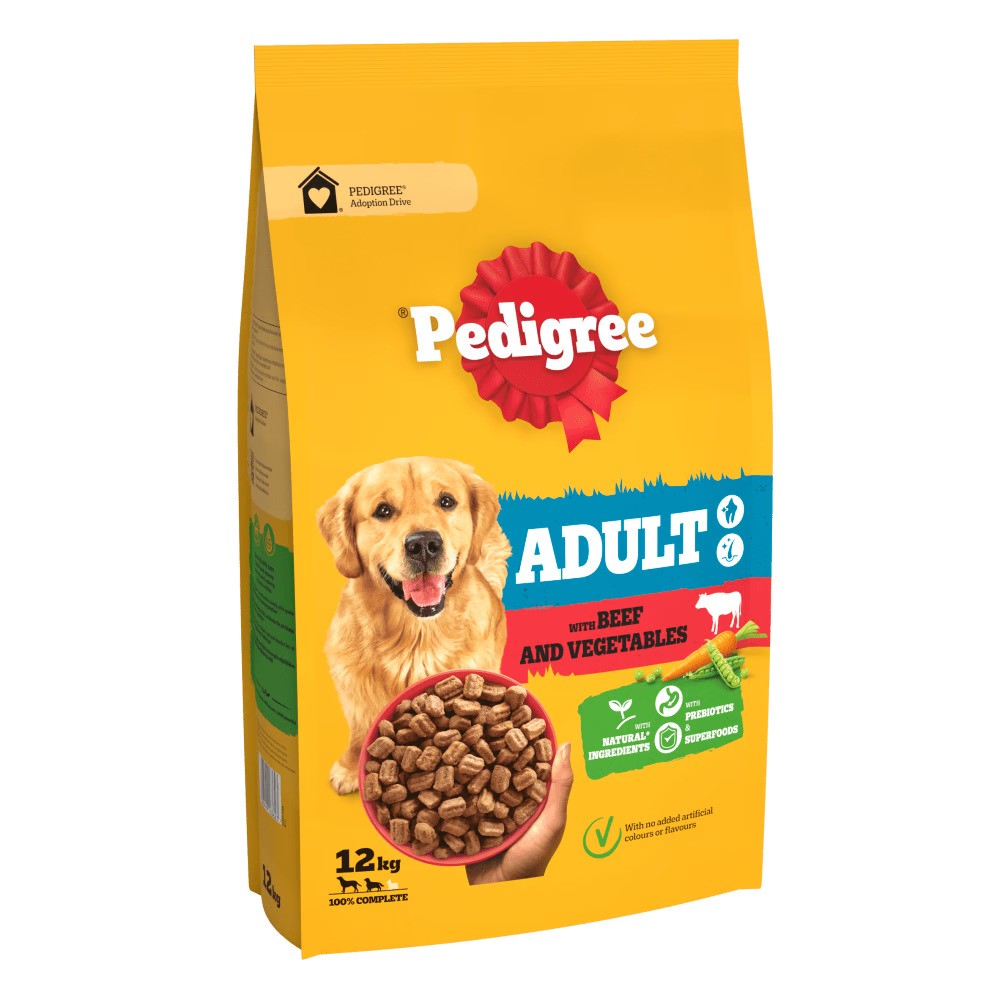 PEDIGREE Храна за кучиња Говедско и Зеленчук  1x12kg