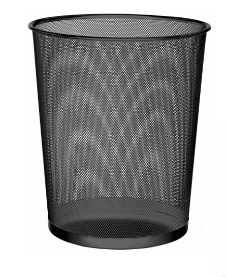 Кошница за отпадоци, жица, црна