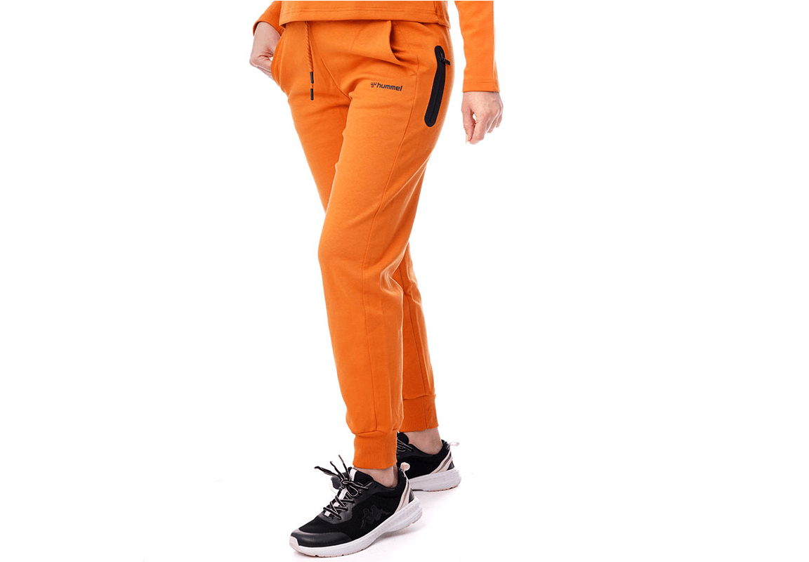 HUMMEL Женски долен дел тренерки HMLFUYU, Портокалови