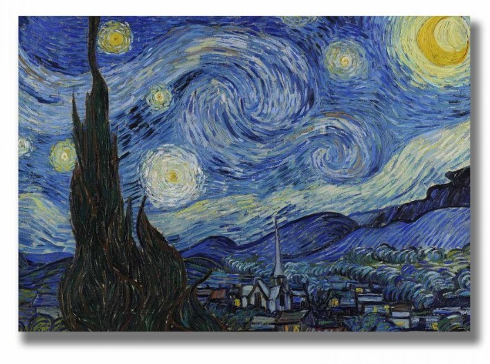 Wallity 70100VANGOGH074 Декоративна слика, 70x100 см