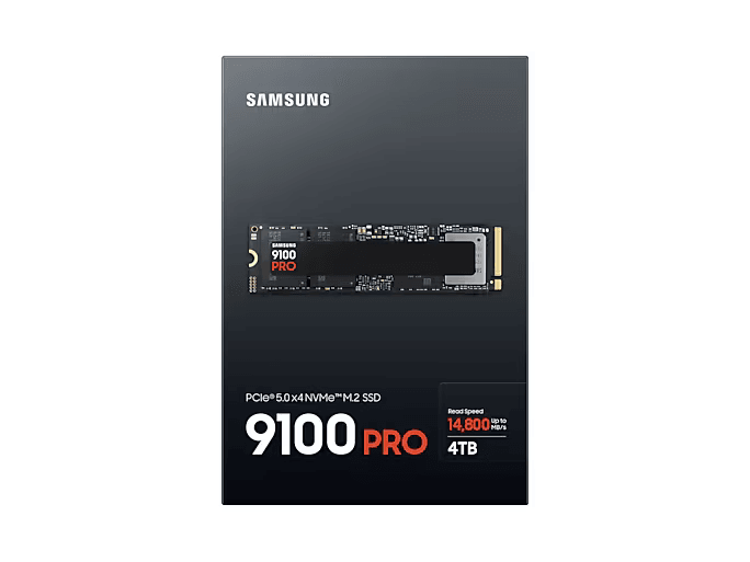Samsung SSD 9100 Pro, 4TB, NVMeM.2, PCIe 5.0, црн