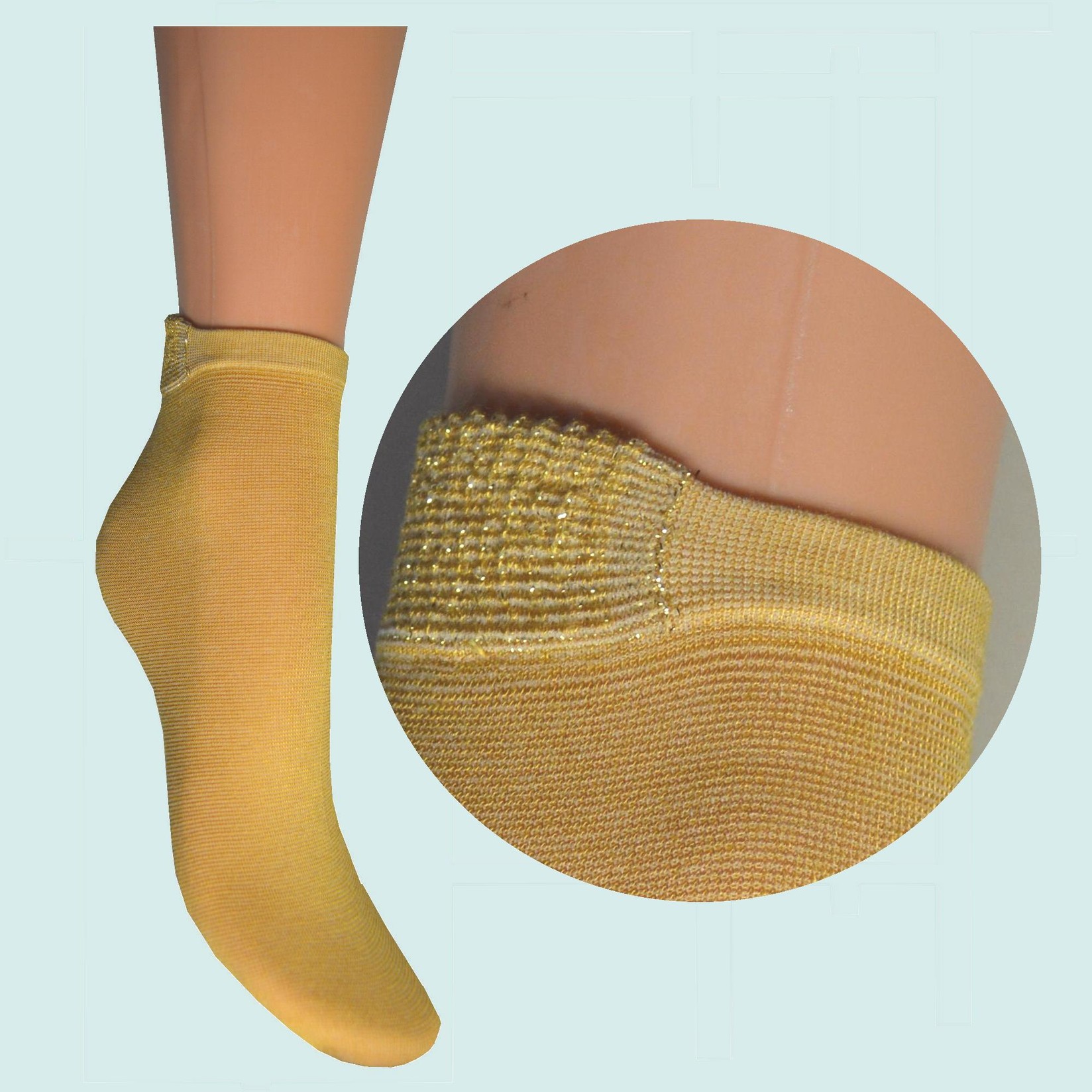 ARAI Женски памучни сокни класик со ламе