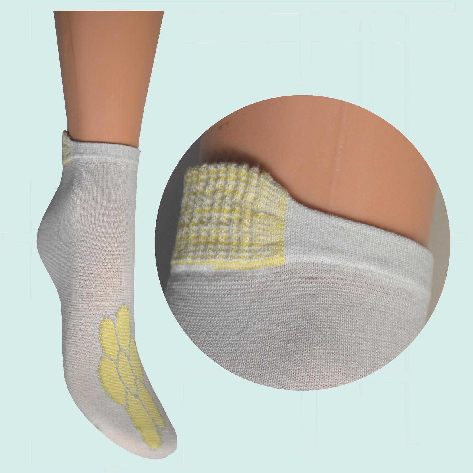 ARAI Женски памучни сокни класик со цвет