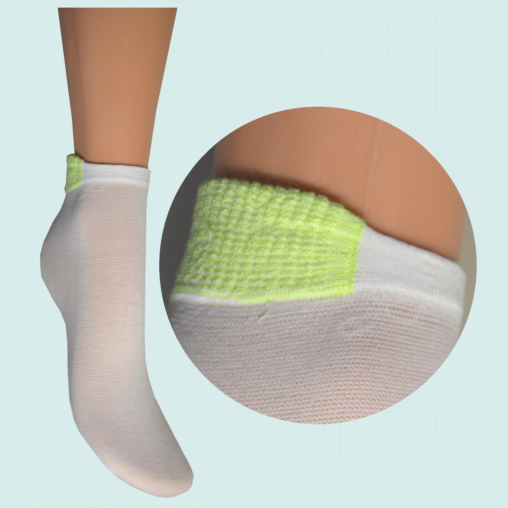 ARAI Женски памучни сокни класик со ластик во боја