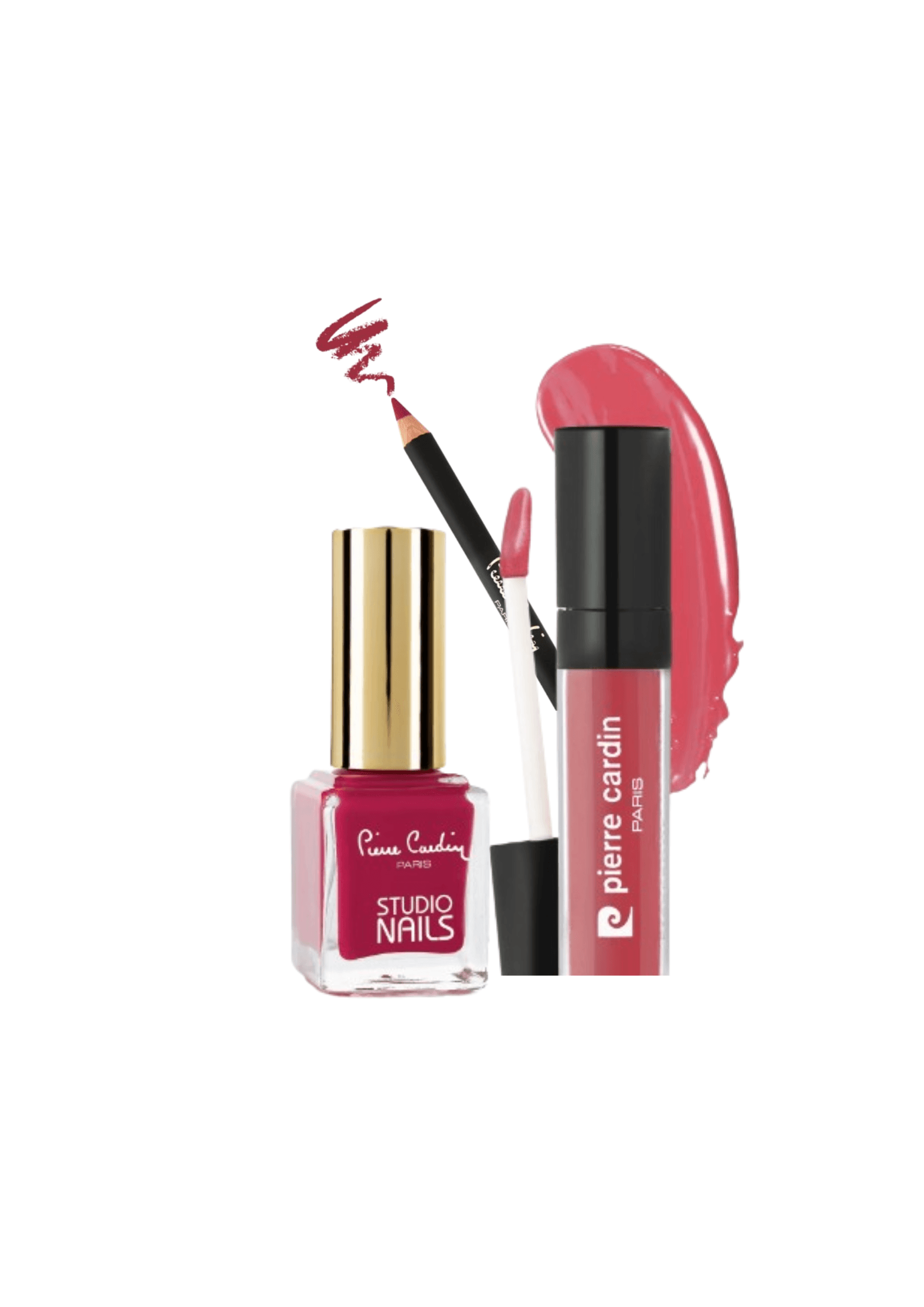 Pierre Cardin Сет за храбри (кармин + молив за очи + лак за нокти )