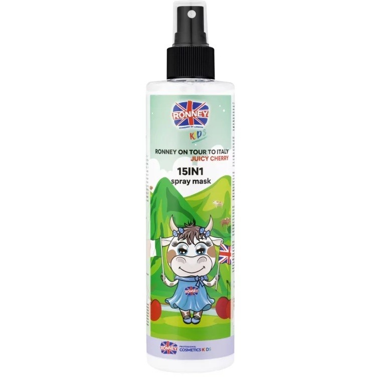 RONNEY Mаска за коса во спреј 15 во 1 Juicy Cherry 285мл