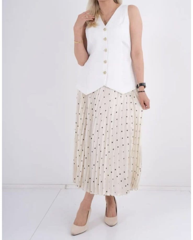 JOYMISS Женско Здолниште Крем Со Точки