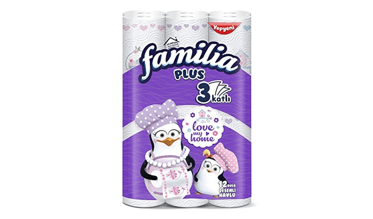 FAMILIA-PLUS 3 слоен хартиен бришач / 12