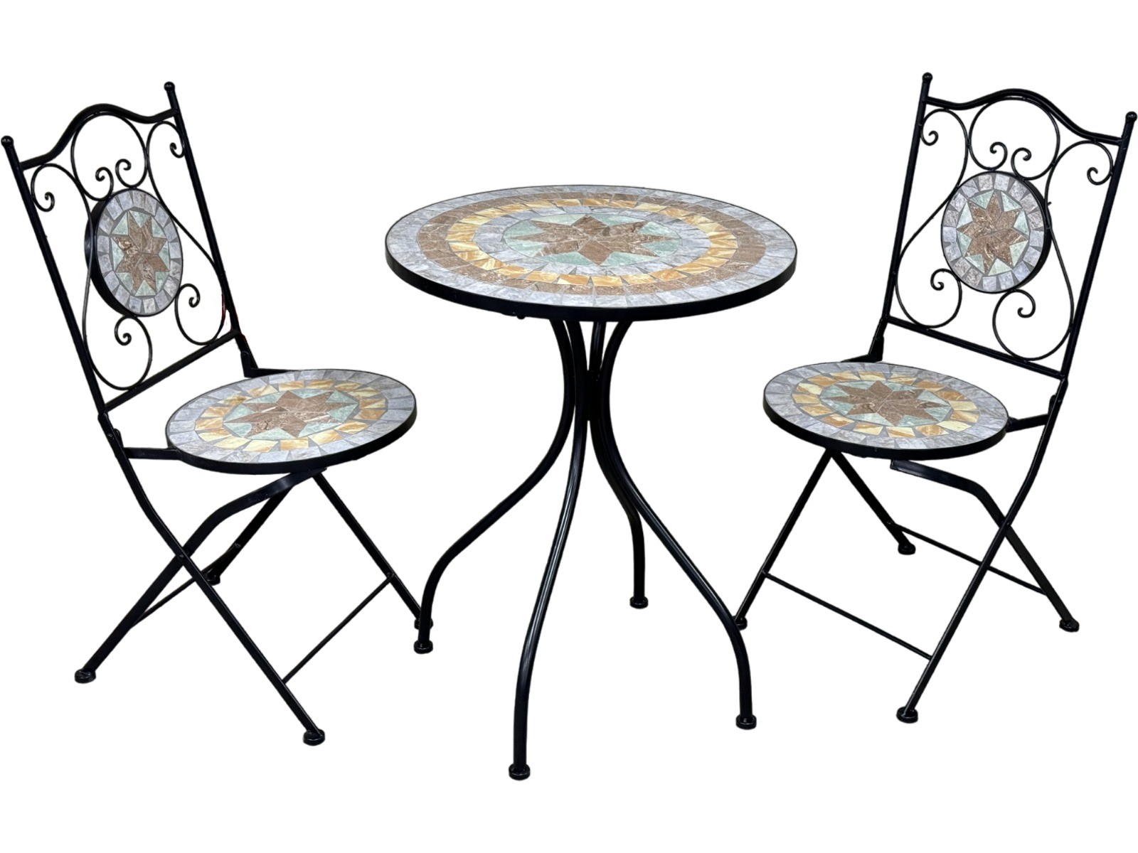 Сет Маса + 2 Столици Мозаик 1360