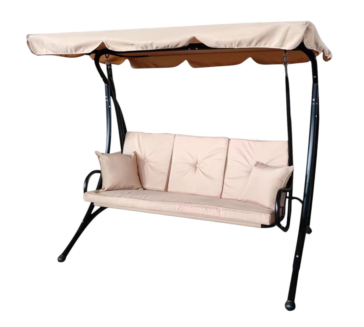 Нишалка 3 седлa 2 перничиња 195*110*180 крем