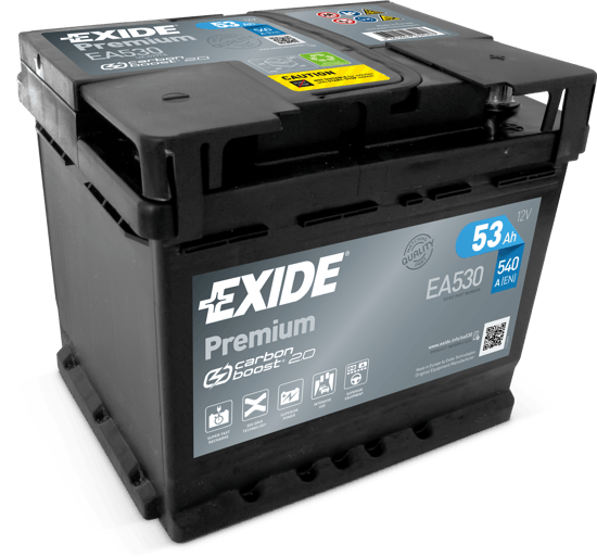 EXIDE Акумулатор premium carbon 2.0 53Ah 540a