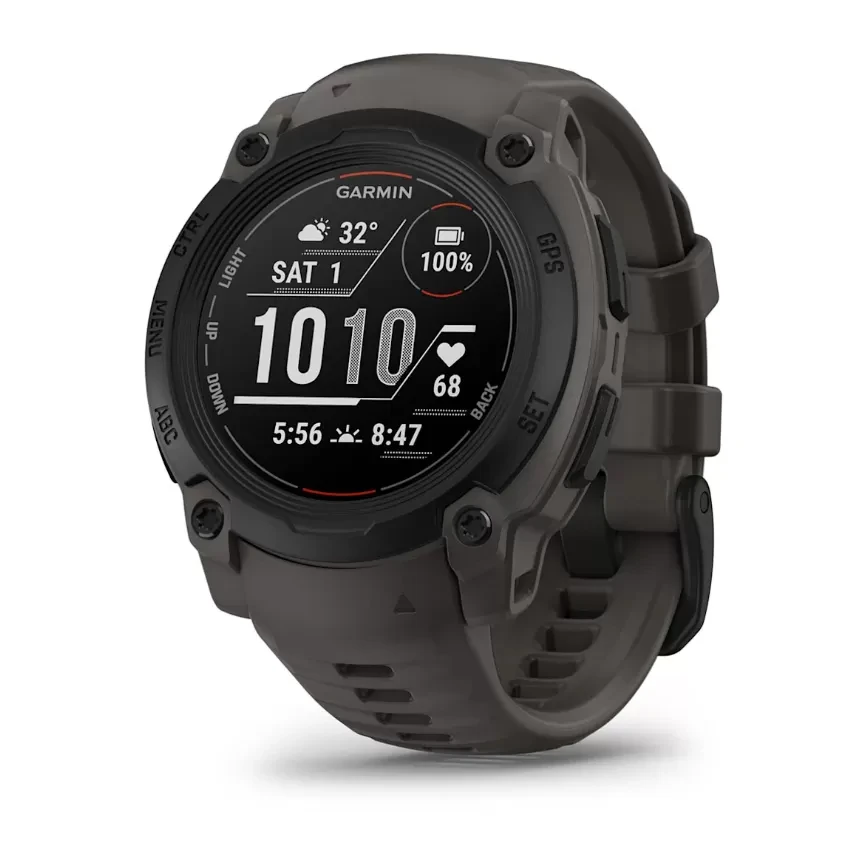 Garmin Смарт часовник Instinct E – 40 mm, Black, Charcoal Band