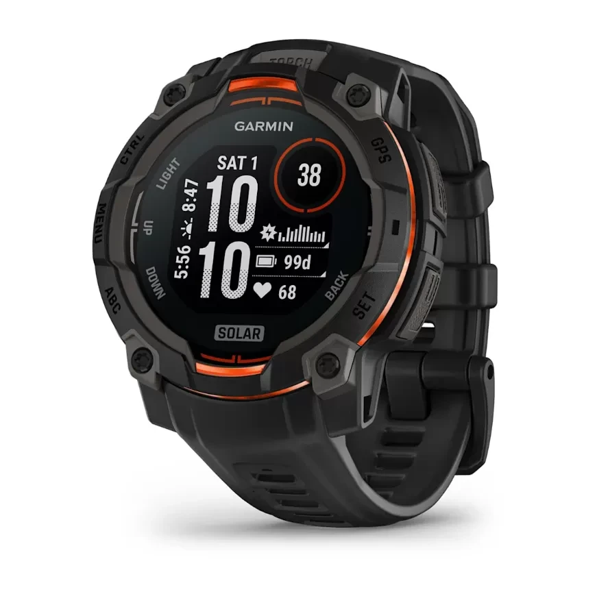 Garmin Смарт часовник Instinct 3 – 45 mm, Solar Black