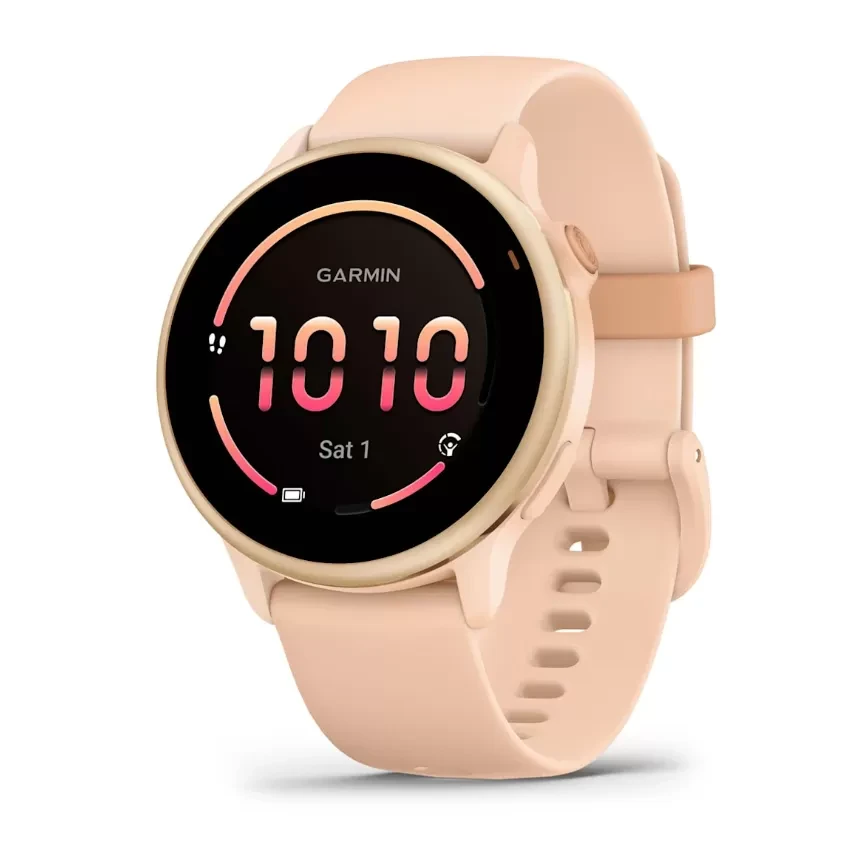 Garmin Смарт часовник Vivoactive 6 Metallic Pink Dawn Band