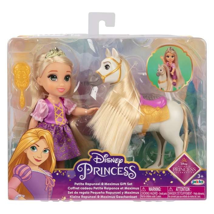 Jakks Pacific Кукла Disney Princess Petite Rapunzel 15 cm и Maximus 221584