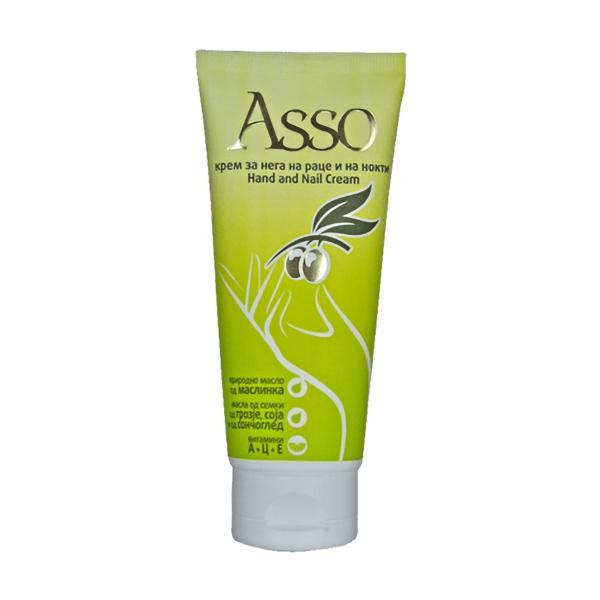 ALKALOID Asso заштитен крем за нега на раце и нокти со маслинка крема , 100 ml