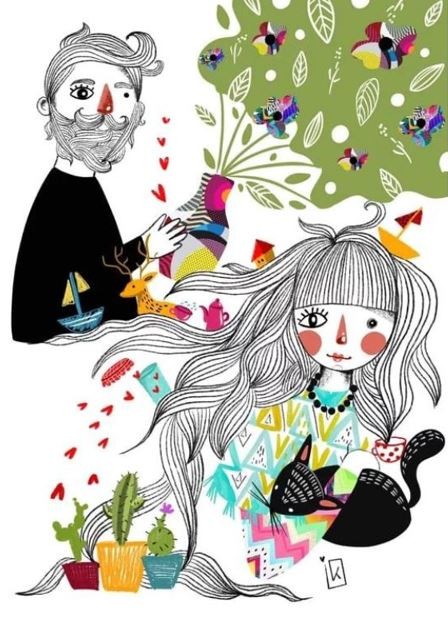 Уметничка слика  „Градина"од Калиопи Трпчева