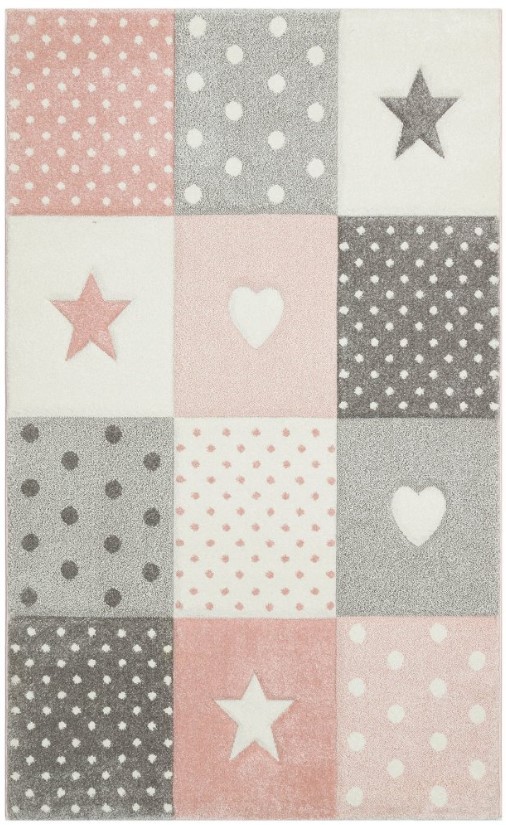 Тепих Conceptum Hypnose Kds 05, 120x180cm, сиво-розев