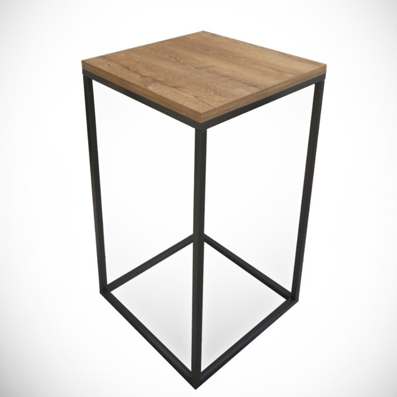 Помошна масичка Hanah Home, чисто кавкаска, црно-кафеава