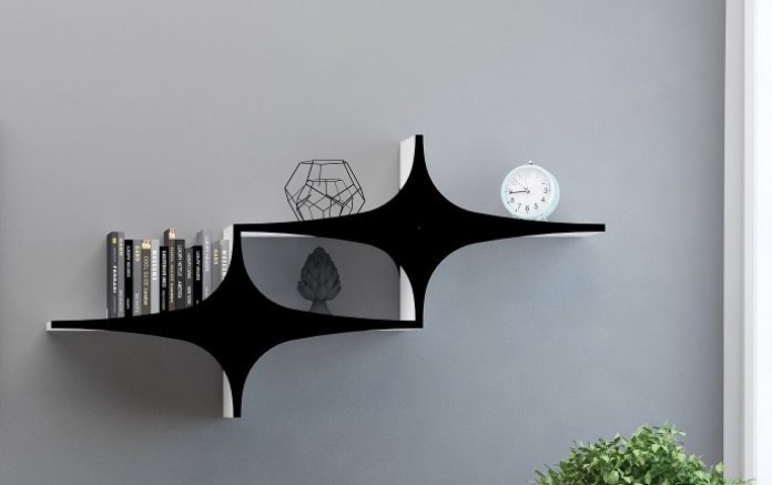 Dzидна полица Hanah Home Susen 2, црна