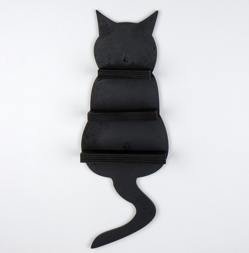 Wallity MEH134 Dzидна полица, црна