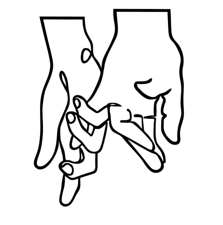 Wallity декорација за ѕид Pinky Love, 58x76 см, црна