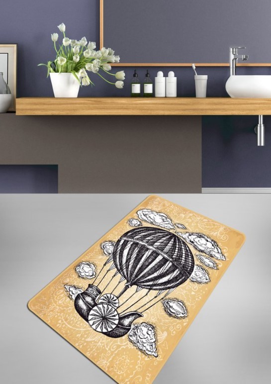 L'essentiel Maison душек за бања Пропелер, 70x120cm, Шарена