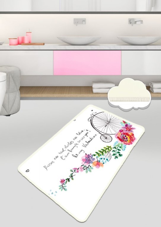 L'essentiel Maison патосница за бања со едно тркало, 70x120cm, бела