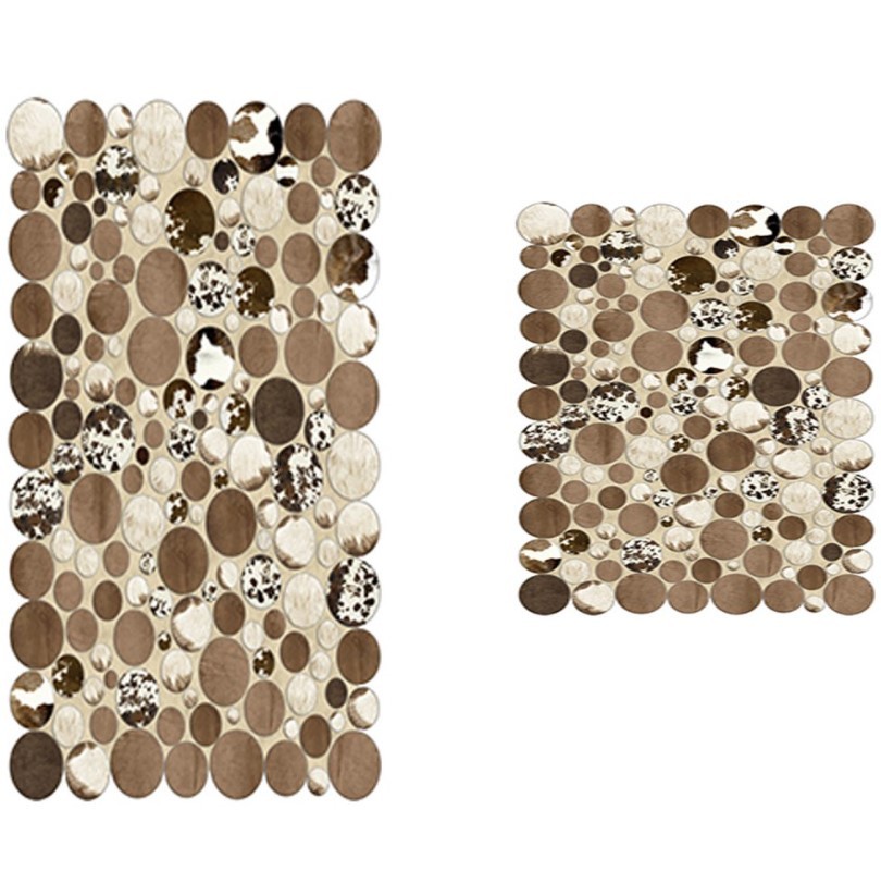 L'essentiel Maison 21013015KA Пастир за бања, 2 парчиња, кафеава