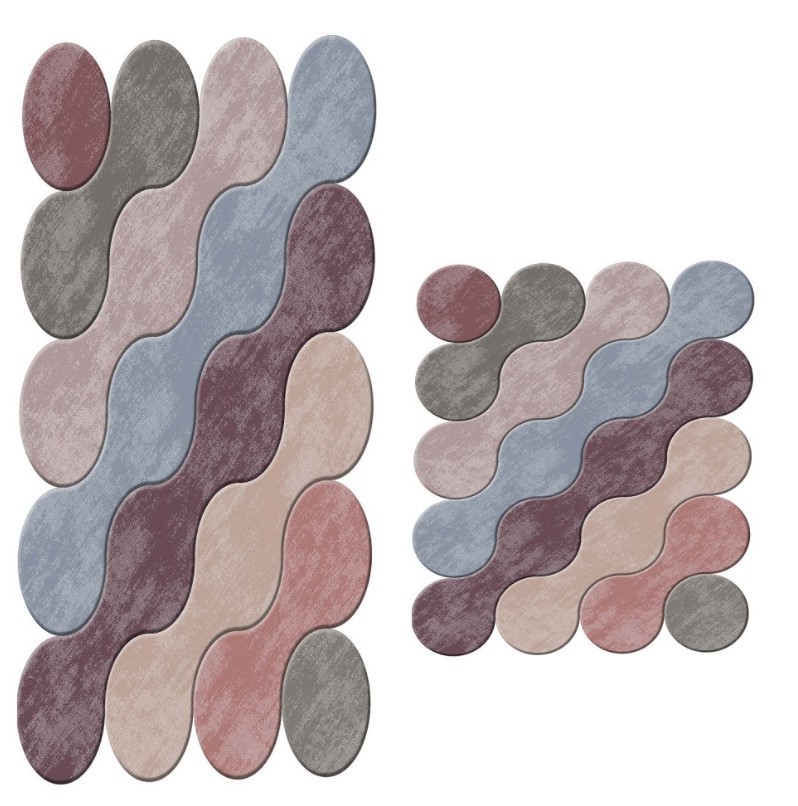 L'essentiel Maison 21011715RN Пастир за бања, 2 парчиња, Шарена