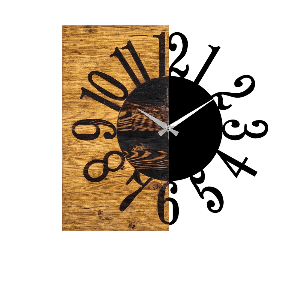 Wallity ѕиден часовник 7,58x3x58 см, црн