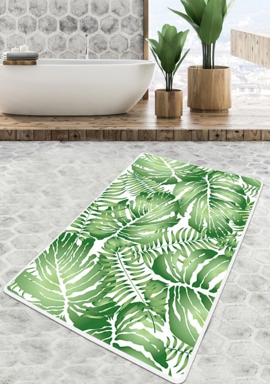 Простирка за бања L'essentiel Maison Pied, 70x120, зелена