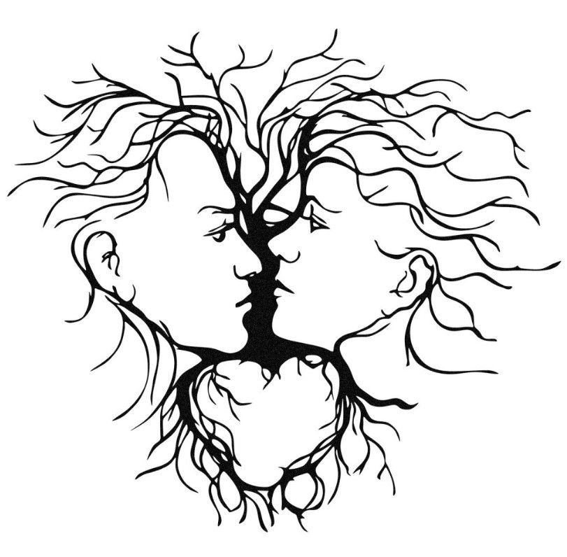 Wallity декорација за dzид Entrika, 70x64 см, црна