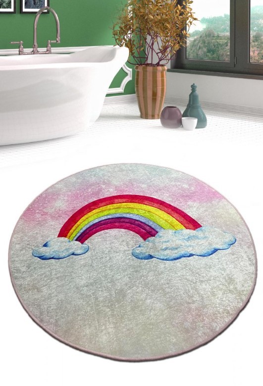 L'essentiel Maison Простирка за бања Leno, 100cm, Шарена