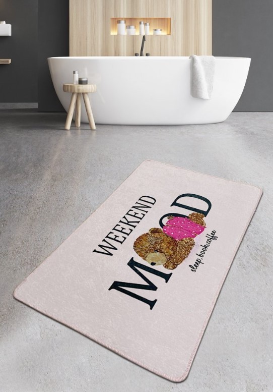 Простирка за бања L'essentiel Maison Weekend Mood, 80x100cm, розова